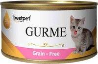 Влажный корм для кошек Bestpet Gurme для котят курица в желе (85г) - 