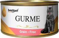 Влажный корм для кошек Bestpet Gurme Adult Cat для стерилизованных кошек с лососем в желе (85г) - 