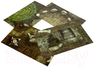 Игровое поле для настольной игры Мир Хобби Pathfinder. Составное Древний лес