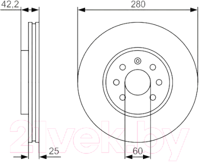 

Тормозной диск Bosch, 0986479S55