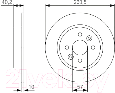

Тормозной диск Bosch, 0986479S85