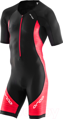 Костюм триатлонный Orca Core Short Sleeve Race Suit 2019 / JVC6 (XL, черный/красный)