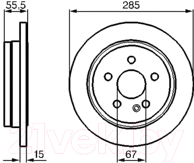 

Тормозной диск Bosch, 0986478469