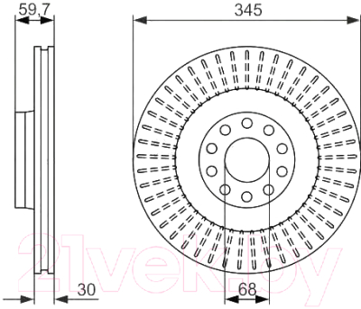 

Тормозной диск Bosch, 0986479589