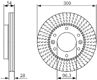 Тормозной диск Bosch 0986479693 - 