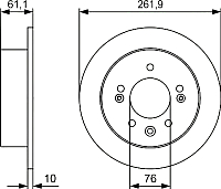 Тормозной диск Bosch 0986479R09