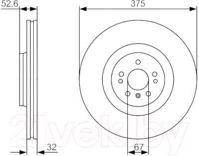 

Тормозной диск Bosch, 0986479R31