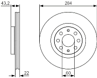 Тормозной диск Bosch 0986479S91 - 