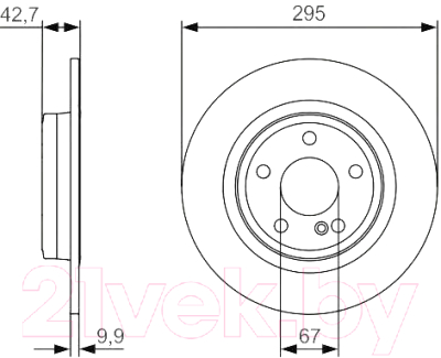 Тормозной диск Bosch 0986479A04