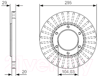 

Тормозной диск Bosch, 0986479U33