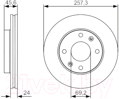 

Тормозной диск Bosch, 0986479S03