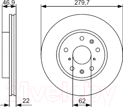 Тормозной диск Bosch 0986479S58