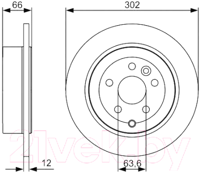 

Тормозной диск Bosch, 0986479518