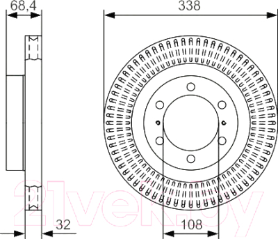 Тормозной диск Bosch 0986479A65