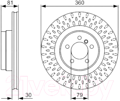 

Тормозной диск Bosch, 0986479557