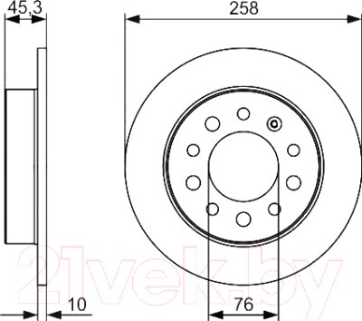 Тормозной диск Bosch 0986479V01