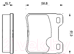 

Тормозные колодки Bosch, 0986460955