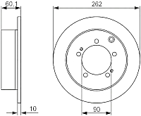 Тормозной диск Bosch 0986479603 - 