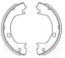 

Тормозные колодки Bosch, 0986487715