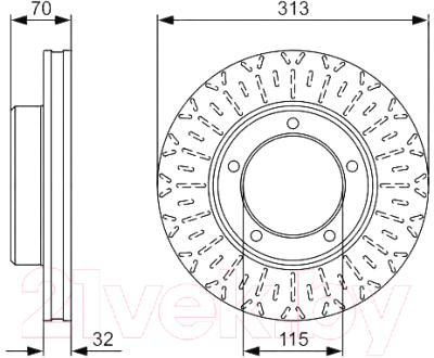 

Тормозной диск Bosch, 0986479567