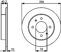 Тормозной диск Bosch 0986479484 - 