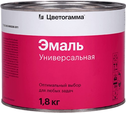 Эмаль Цветогамма ПФ-115 ТУ (1.8кг, вишневый)