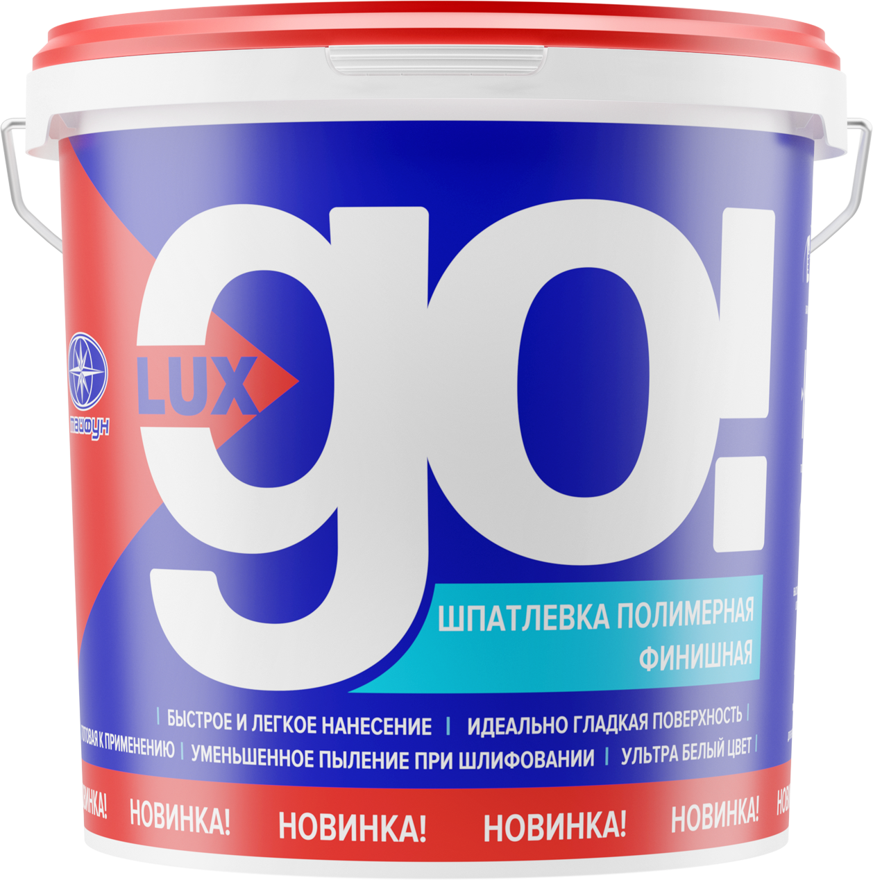 Шпатлевка готовая Тайфун Lux Go полимерная (5кг)