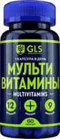 Витаминно-минеральный комплекс GLS Pharmaceuticals Мультивитамины 12+9 №60 (в капсулах по 420мг) - 