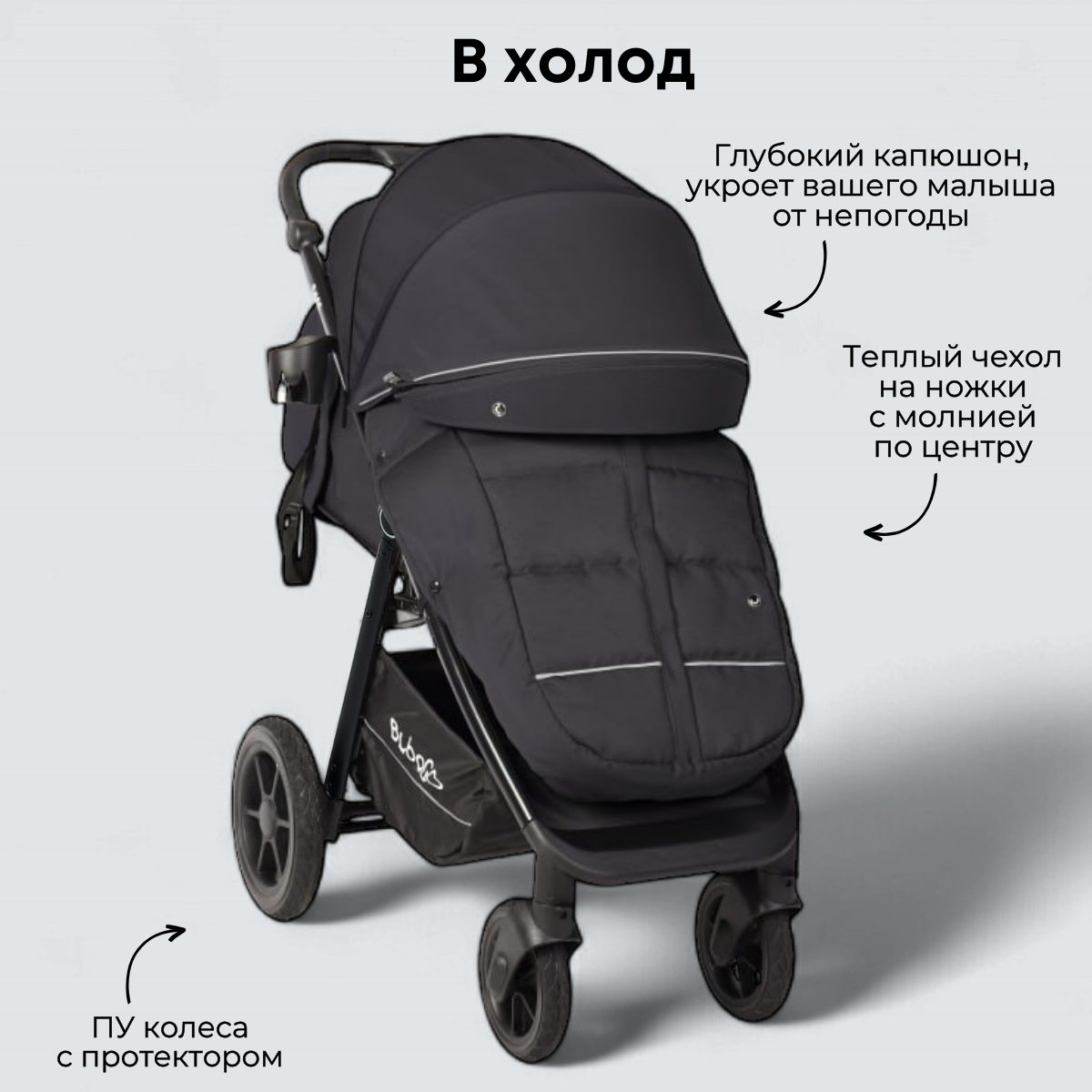 Детская прогулочная коляска Bubago Model Bass / BG 132-AL-5