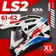 Мотошлем LS2 MX702 Pioneer 2 Namib (XL, белый/голубой/красный) - 
