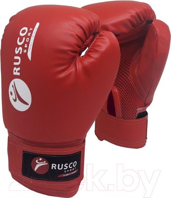 Боксерские перчатки RuscoSport 12oz (красный)