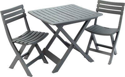 Комплект садовой мебели Ipae Progarden Camping SET018AN (антрацит) - 