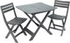 Комплект садовой мебели Ipae Progarden Camping SET018AN (антрацит) - 