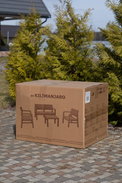 Комплект садовой мебели Ipae Progarden Kilimanjaro KIL08CCA (антрацит)