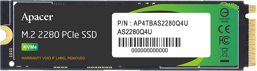 SSD диск Apacer 512GB (AP512GAS2280Q4U-1)