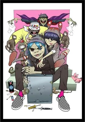 

Постер, Gorillaz 1