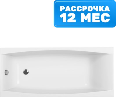 Ванна акриловая Cersanit Virgo 170x75 с ножками со смесителем Brasko