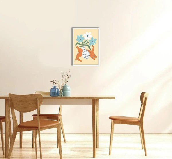 Постер Citydecor Кот и ваза 2 (21x30)