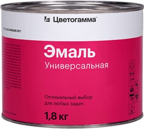 Эмаль Цветогамма ПФ-115 ТУ (1.8кг, черный)