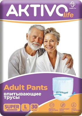 

Трусы впитывающие для взрослых, L