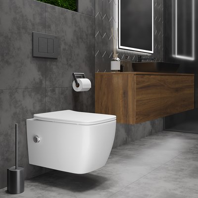 Купить Унитаз подвесной Roxen Cube Bidet 530135-01X  