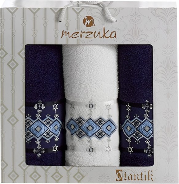 Набор полотенец Merzuka Otantic 50x90/70x140 / 10682 (синий)