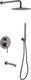Душевая система со смесителем Abber Emotion AF8817NG (никель) - 