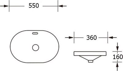 Умывальник Roxen Batt 570155