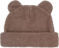 Шапочка для малышей Amarobaby Plush / AB-OD24-P16/12-52 (коричневый, р.52) - 