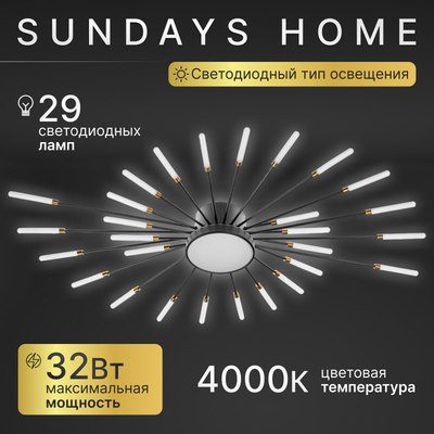 Люстра Sundays Home KR-4 / 6150 - 