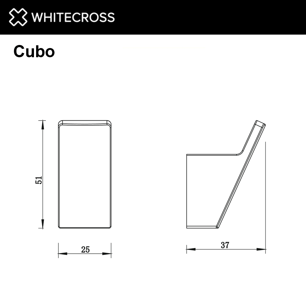 Крючок для ванной Whitecross Cubo CU2415GL (золото) — фото 2