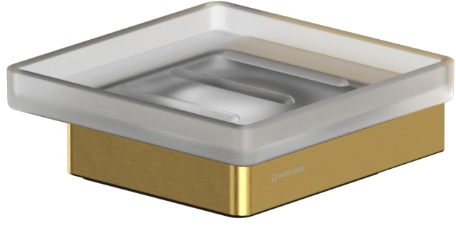 Мыльница Whitecross Cubo CU2420GLB (брашированное золото)