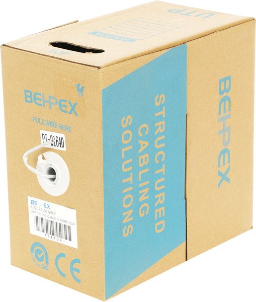 Кабель No Brand UTP 4 пары cat5E Solid 0.40мм CCA