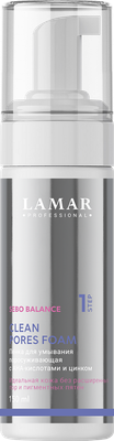 Пенка для умывания Lamar Professional Сlean Pores c АНА-кислотами и цинком (150мл) - 